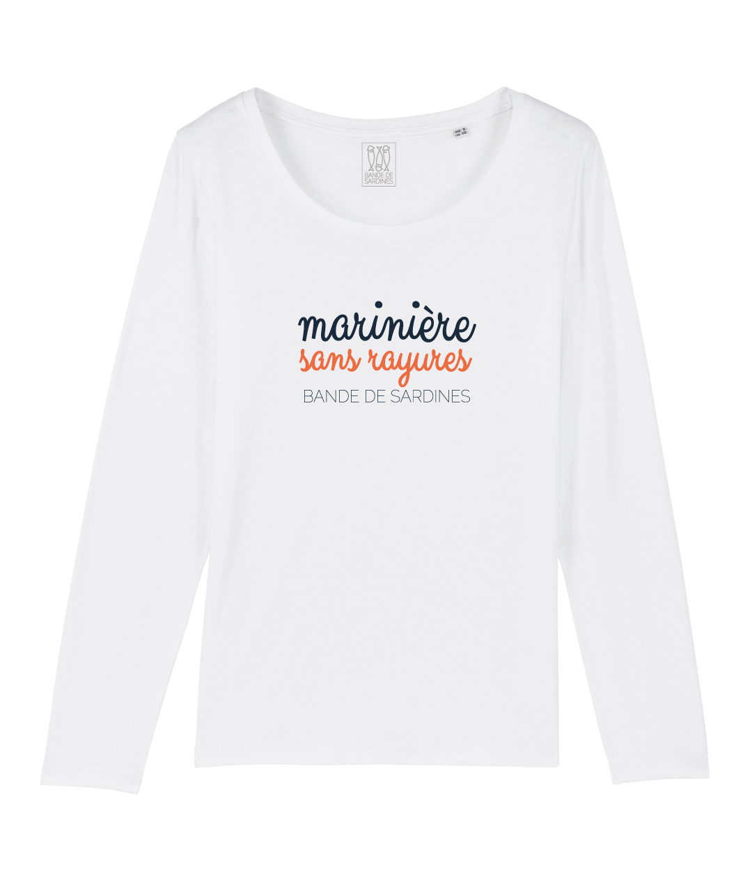 Mariniera / T-shirt F Manches Longues Blanc
