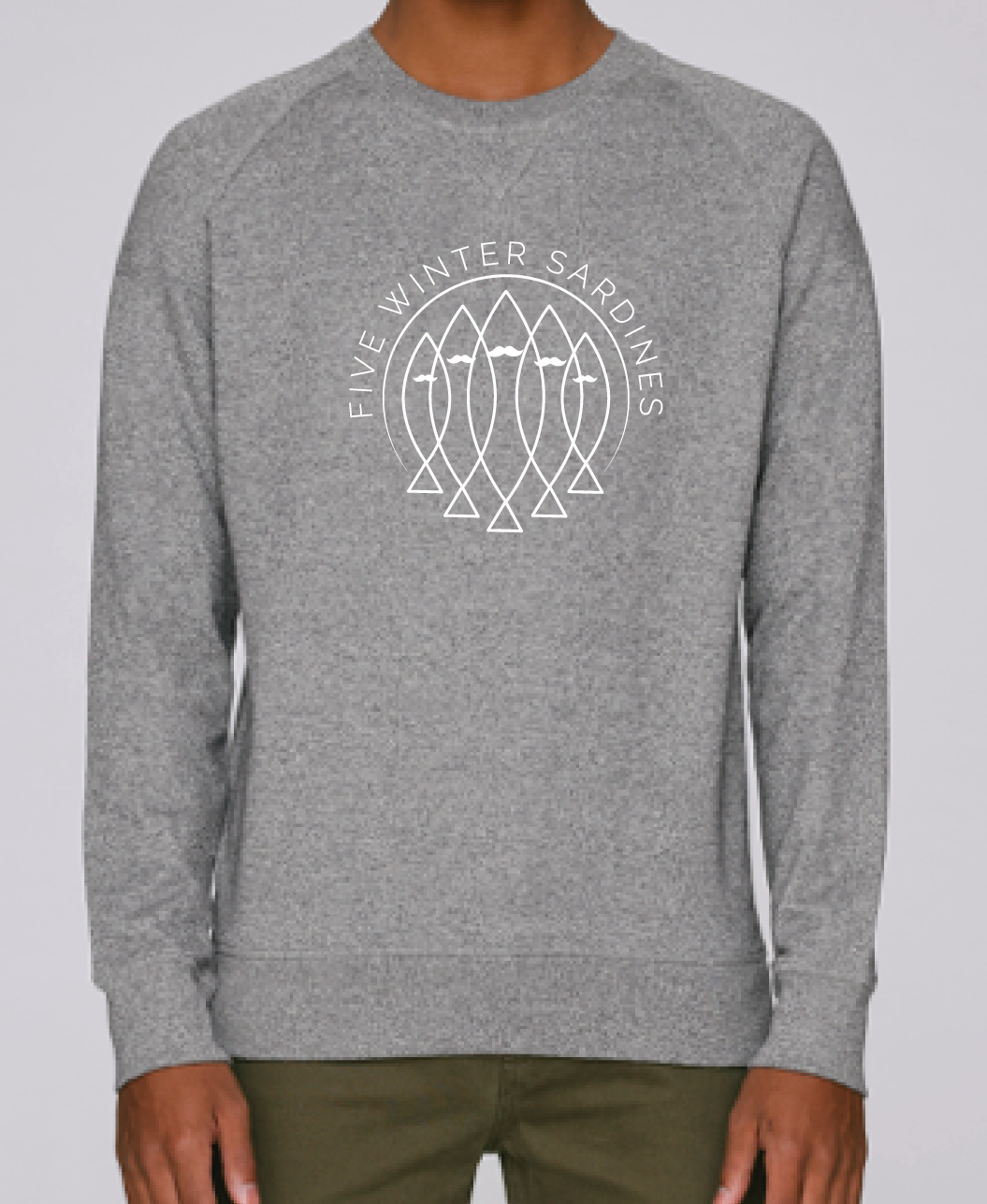 SWEAT HOMME FIVE GRIS
