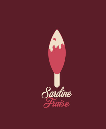 Sweat Homme "Sardine Fraise" Bordeau