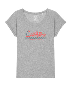 T-Shirt Femme "Avis de Trempette" Gris