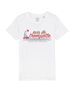 T-Shirt Femme "Avis de Trempette" blanc