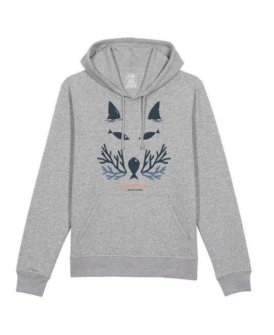 Sweat a Capuche Loup - Gris