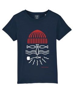 T-shirt Enfant Pecheur  navy