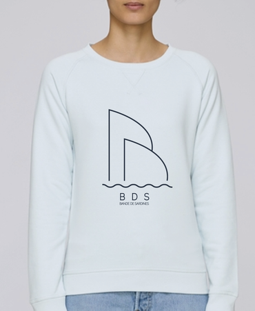 SWEAT FEMME WINGS BLEU PASTEL