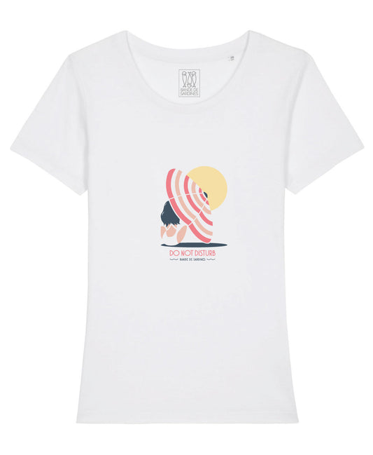 No Disturb T-shirt Femme Blanc