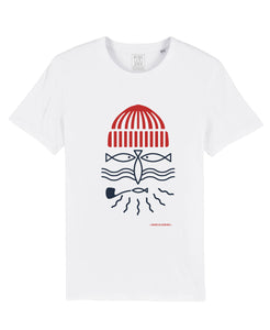 Pêcheur / T-Shirt H Blanc