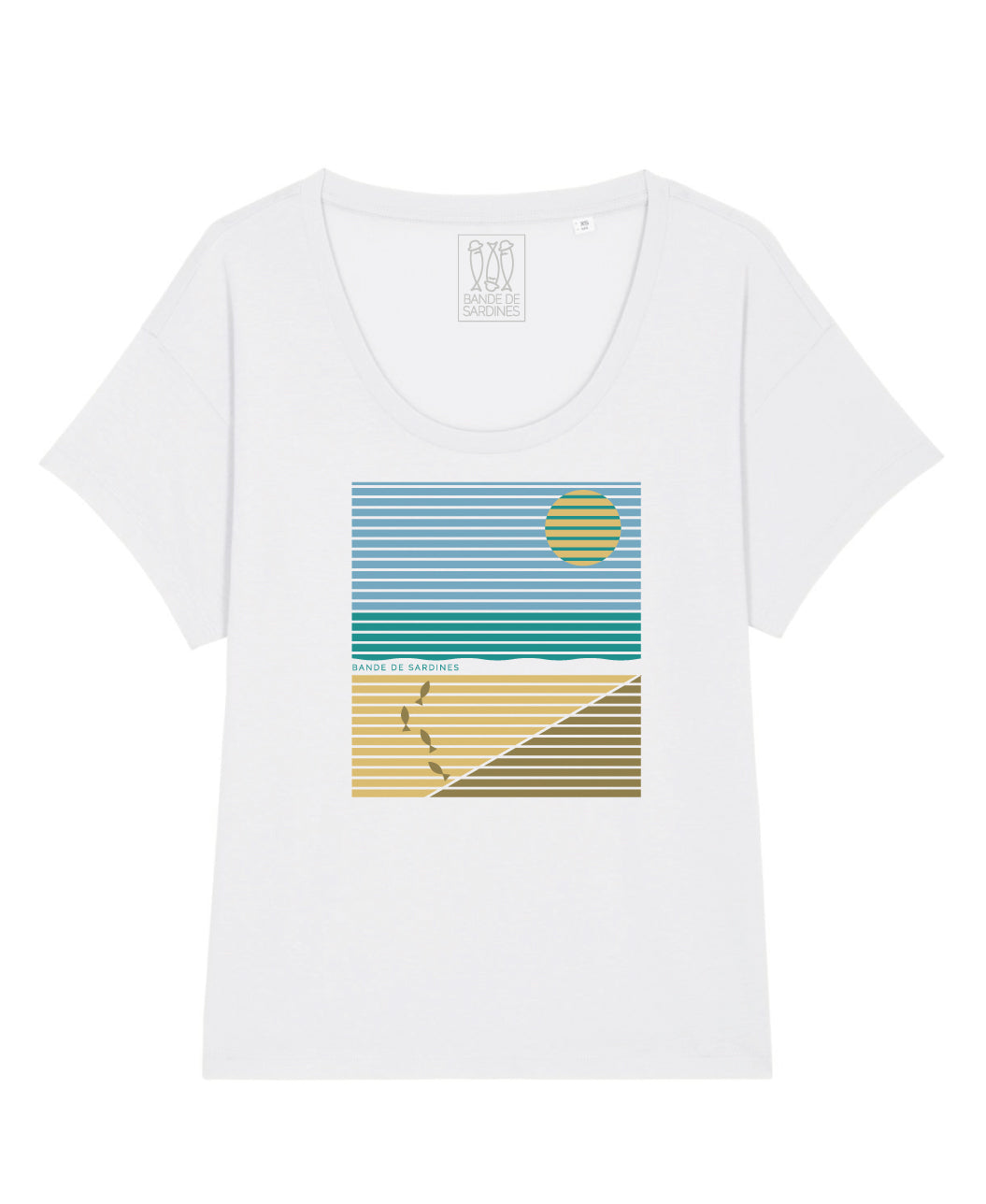 Playa T-shirt Femme Blanc