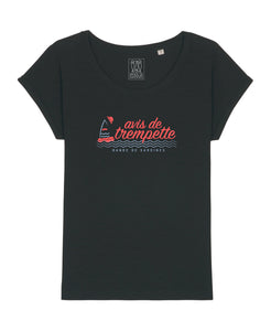 T-Shirt Femme "Avis de Trempette" Noir