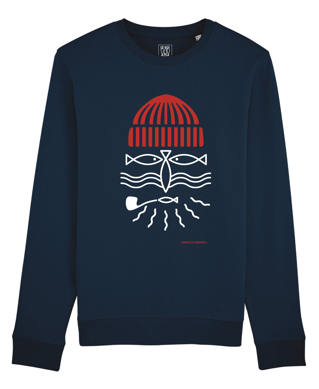 Sweat Mixte Navy "Pêcheur"