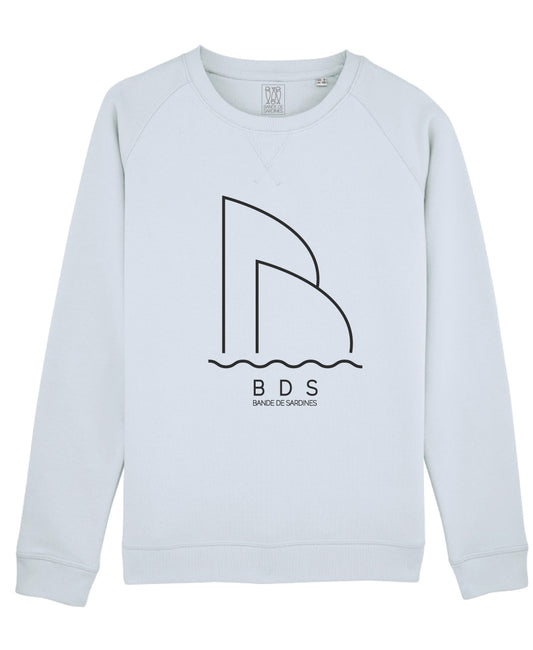 SWEAT FEMME WINGS BLEU PASTEL
